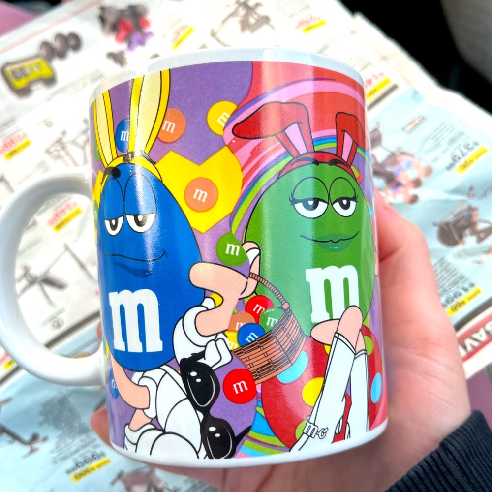 Vintage Easter m&m mug